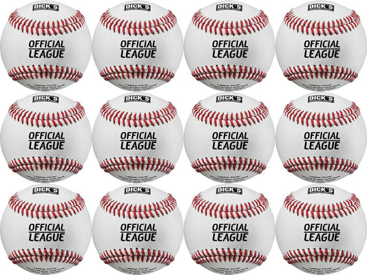 Sporting Goods Leather Baseballs - 12 Pack - Each