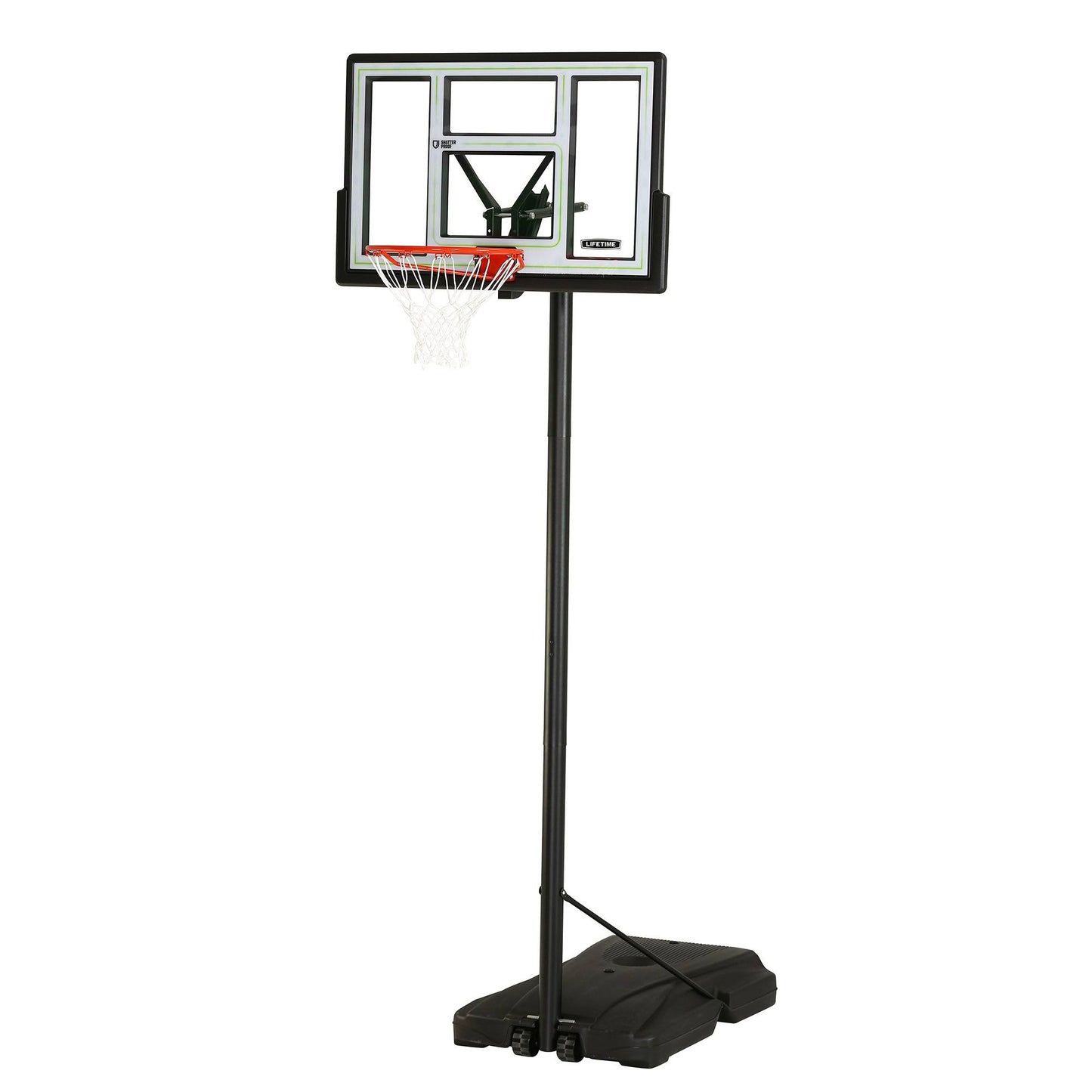 90782 Fusion Courtside Portable Basketball System, 46 Backboard