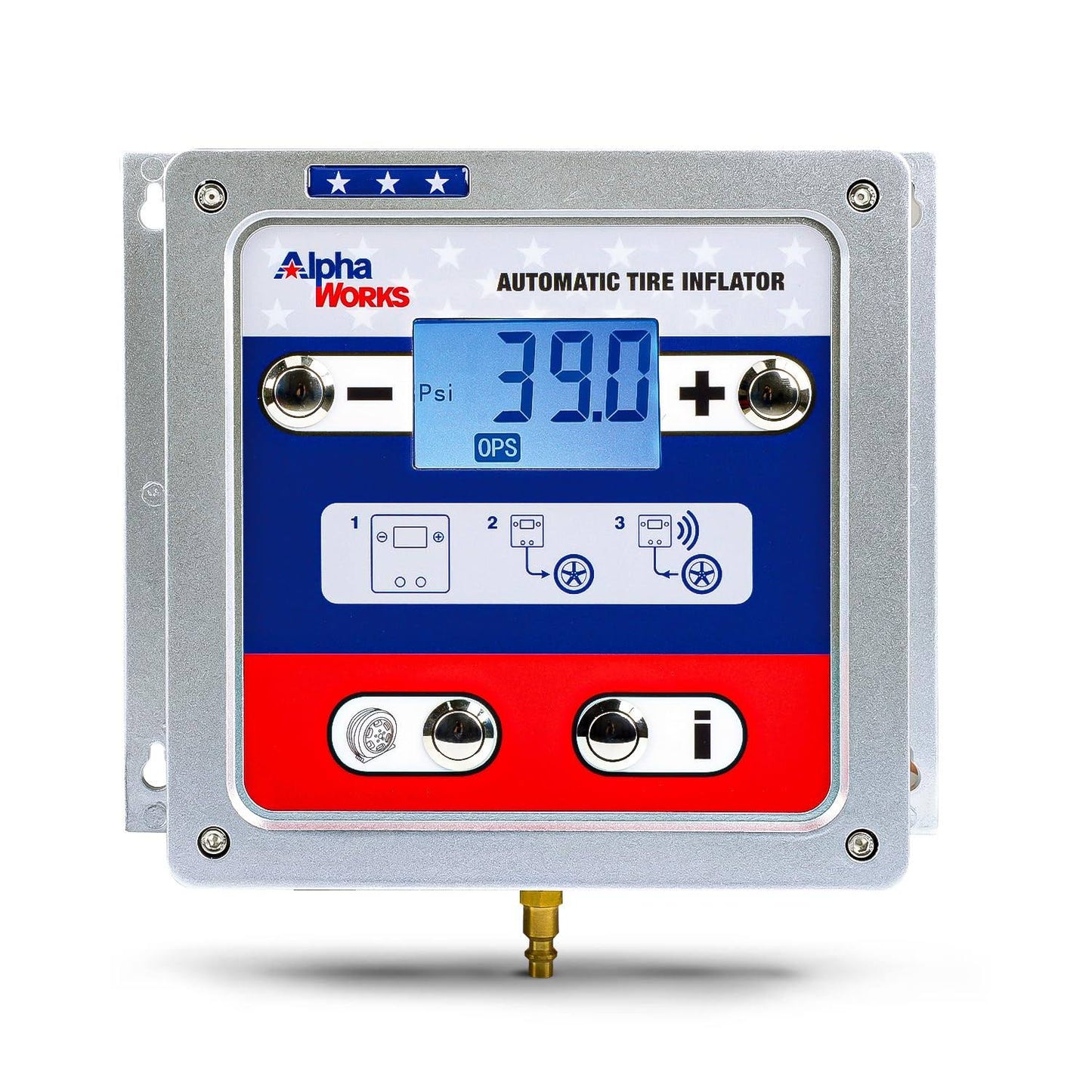 Automatic Air Pressure Inflator - 1月4日 Npt In/Outlets, Digital Display, Set Pressures & Inflate