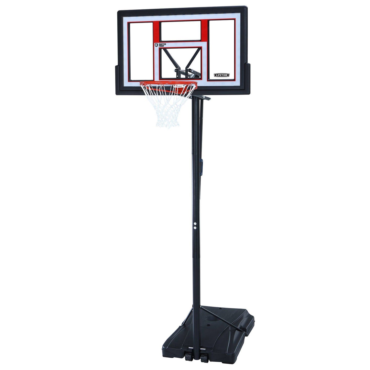 Adjustable Portable Basketball Hoop (50-Inch Polycarbonate)