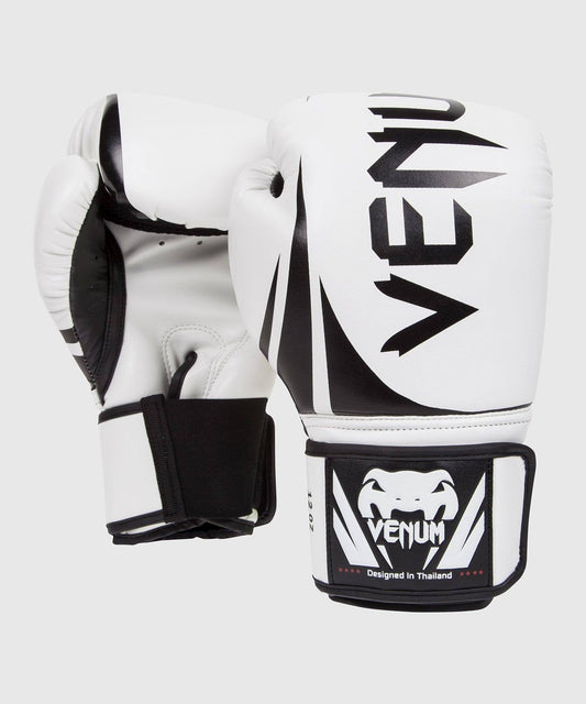 Challenger 2.0 Boxing Gloves - White/Gold 16 Oz