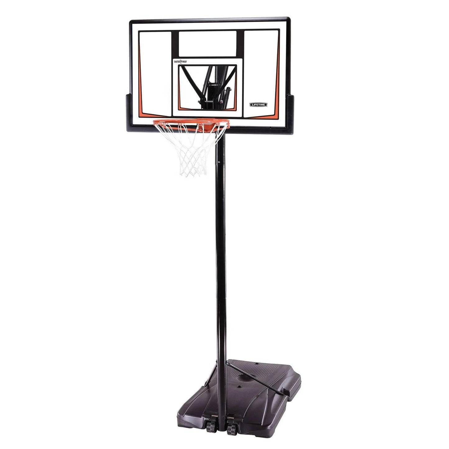 Adjustable Portable Basketball Hoop (50-Inch Polycarbonate)