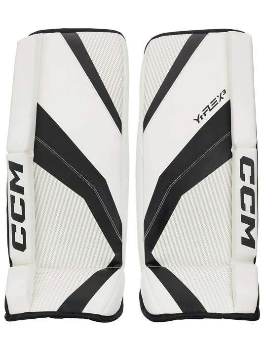 Ytflex 3 Goalie Leg Pads - Youth - White/Black - 26