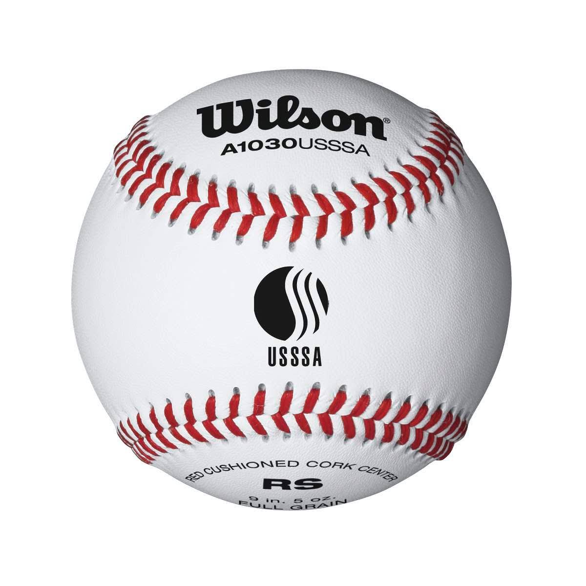 Usssa Youth League Baseballs White/Bed - 1 Dozen