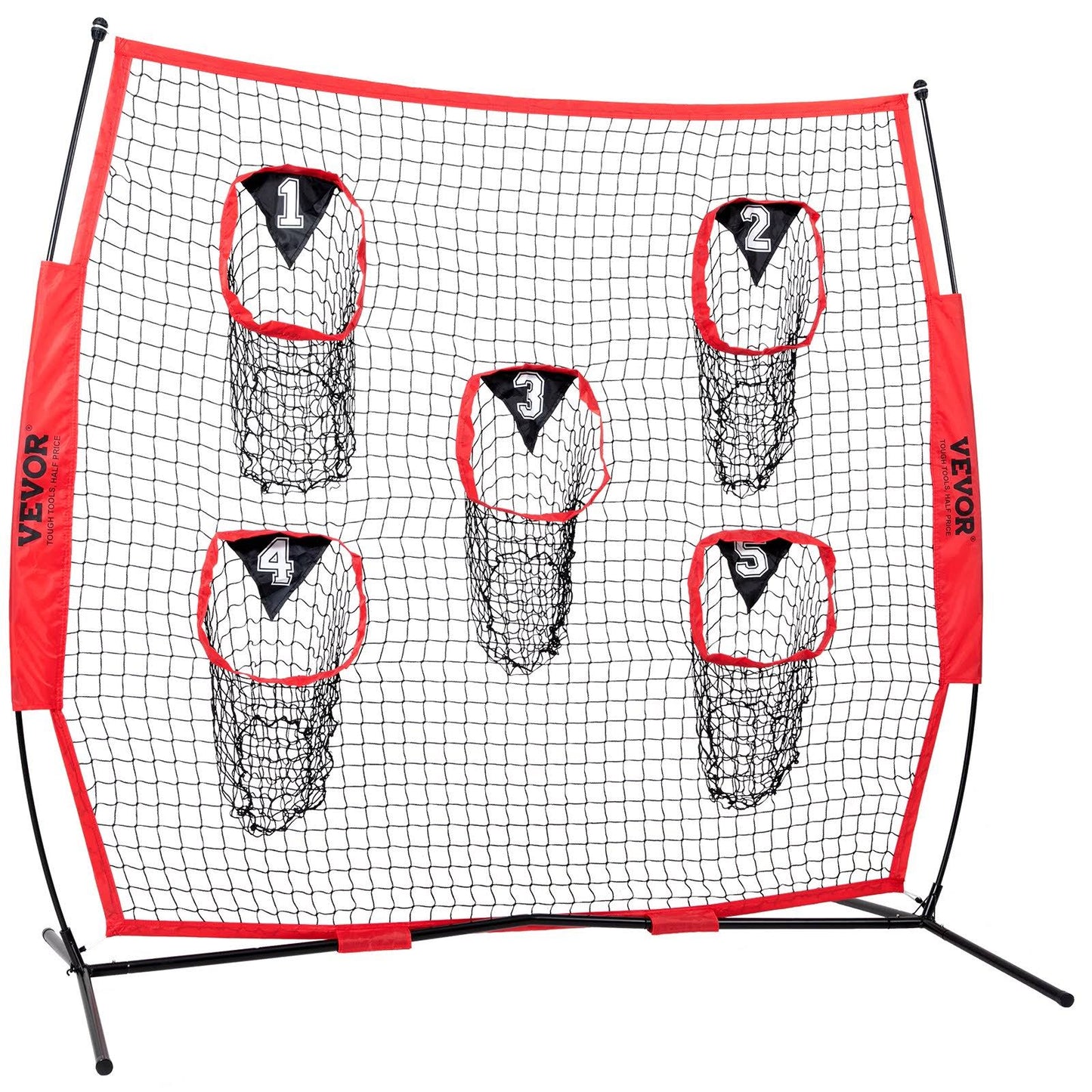 8 X 8 Ft Football Trainer Throwing Net Training Throwing Target Practice Net With 5 Target Pockets Glqw88yc0000rhwmzv0