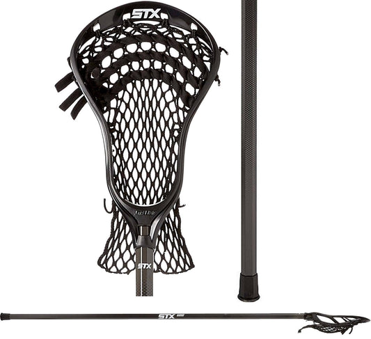 Stallion 200 On 6000 Complete Defense Lacrosse Stick, Mens, Black