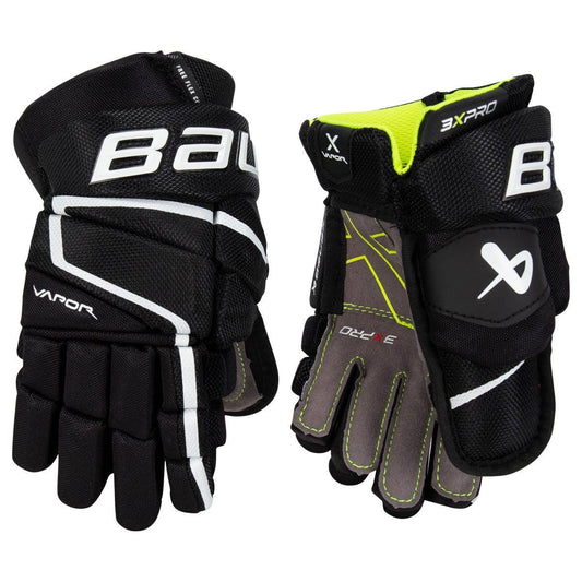 Vapor 3x Pro Hockey Gloves - Junior - Black/White - 11.0