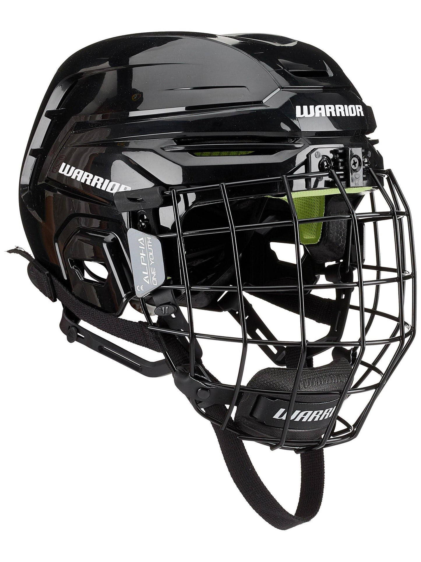 Alpha One Youth Combo Hockey Helmet - Black