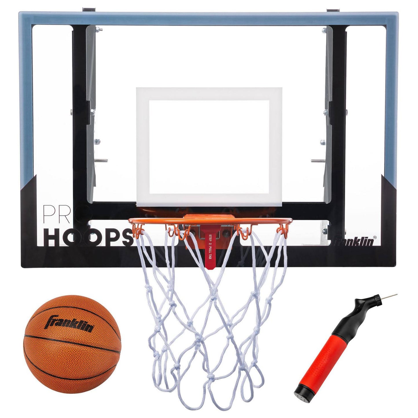 Wall Mounted Basketball Hoop Fully Adjustable Shatter Resistant Accessories Included