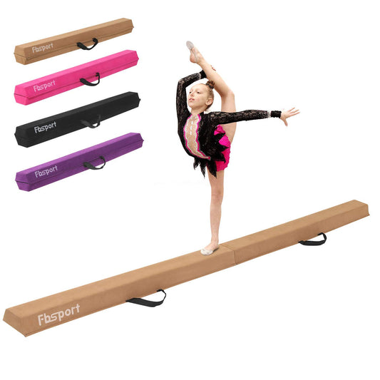 8ft/9ft/10ft Balance Beam: Folding Floor Gymnastics Equipment For Kids Adults,Non Slip Rubber Base, Gymnastics Beam For Training, Practice,