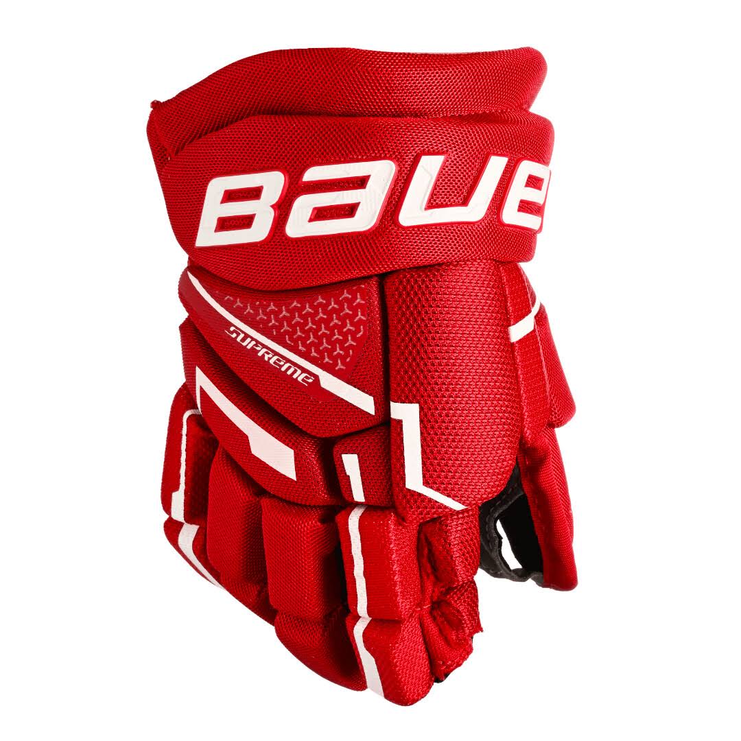 Supreme Mach Hockey Gloves - Youth - Red - 8.0