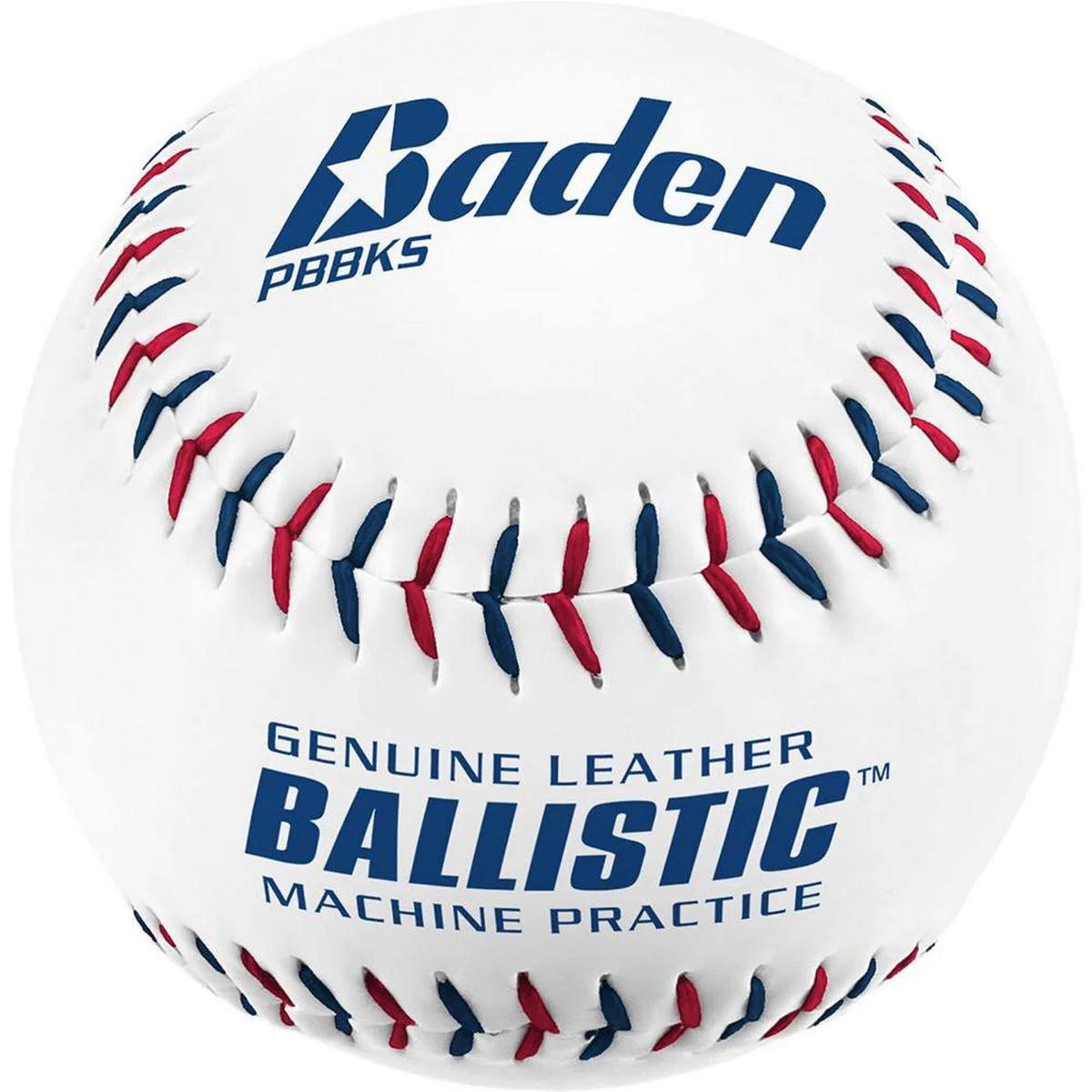 Ballistic Leather Pitching Machine Baseballs (One Dozen)