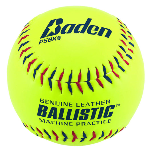 Ballistic Leather Pitching Machine Softball - Set Of 12