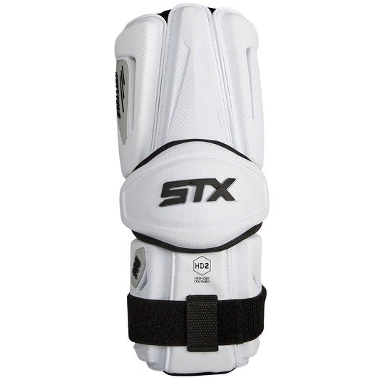 Stallion 900 Lacrosse Arm Guards, White / Xl