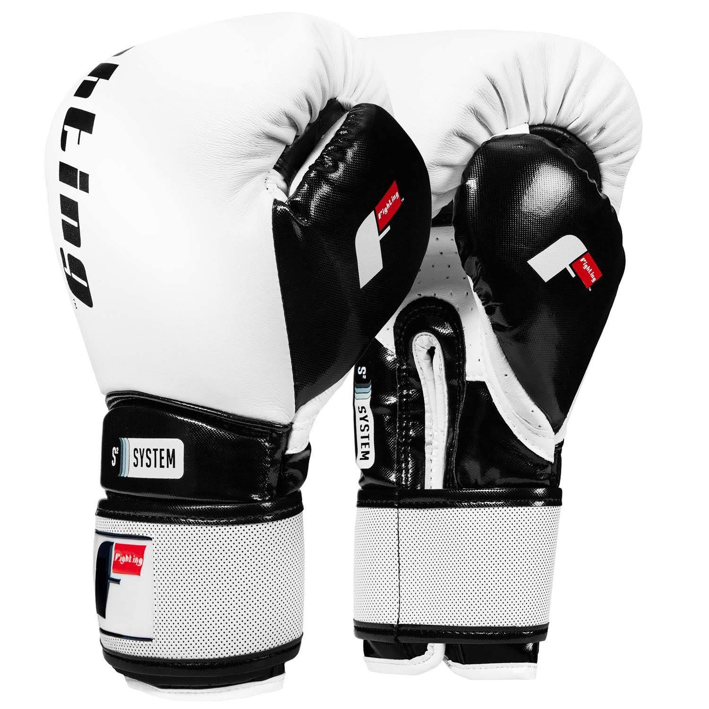 S2 Gel Power Training Gloves - Black/White, 14 Oz