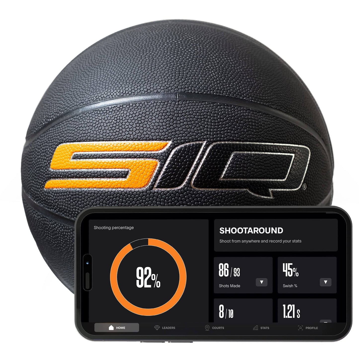 Smart Basketball & App - Shoot Better Now - Interactive Ai Outdoor/Indoor Shot Training Equipment - Practice Aid For Nba-Level Shooting For