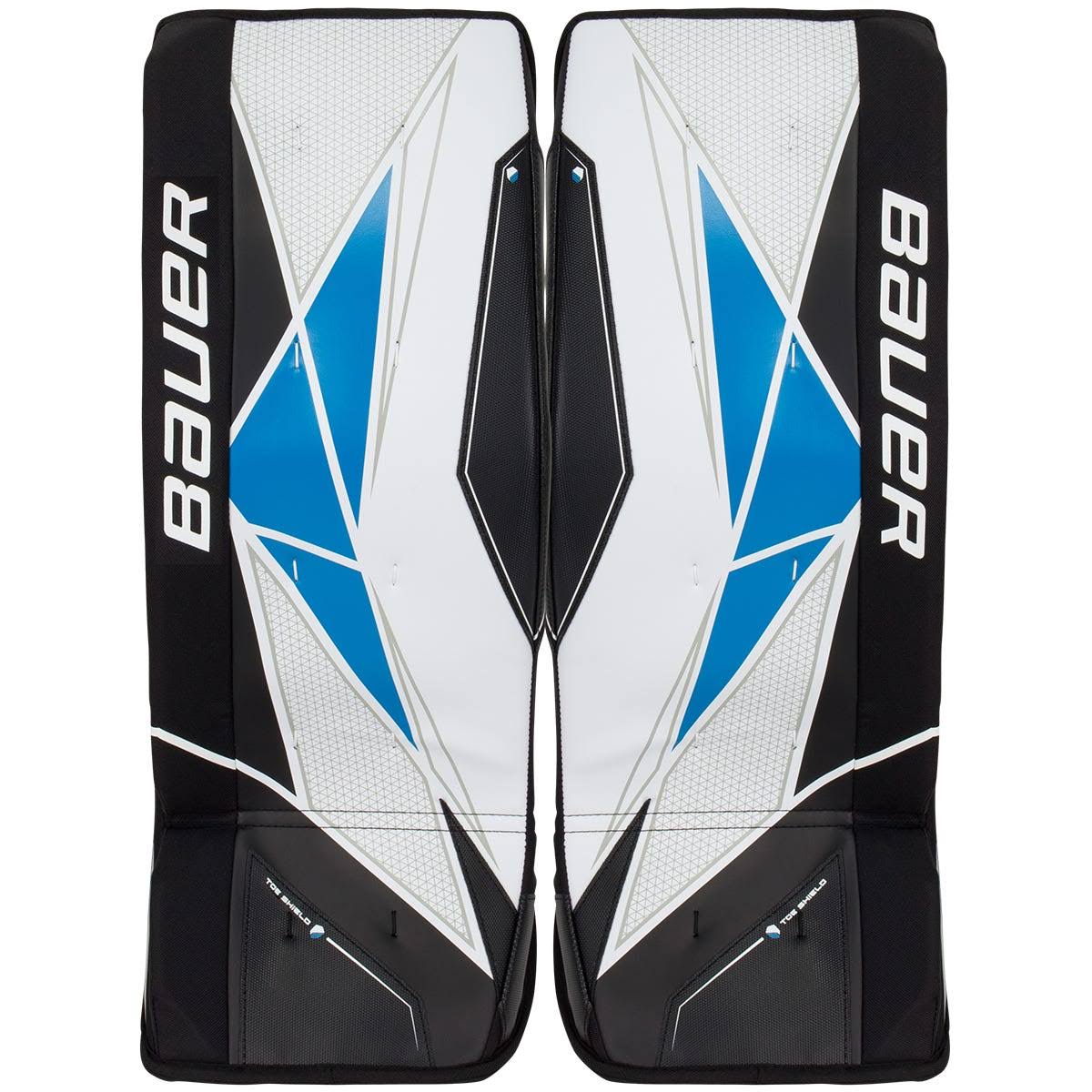 Street Hockey Goalie Leg Pads - Junior - White/Black - Sm