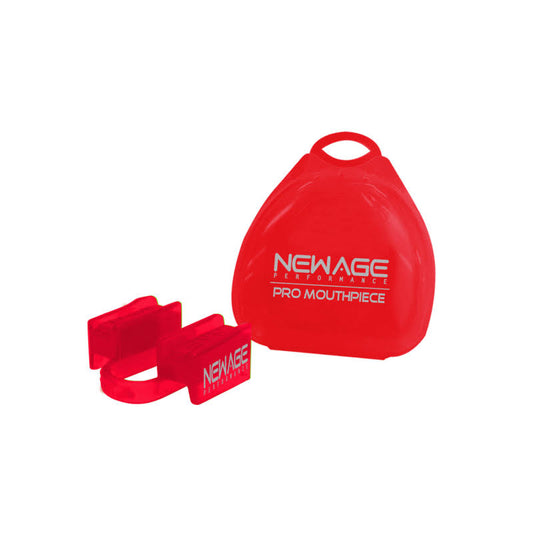 6ds Sports And Fitness Weight-Lifting Mouthpiece - Lower Jaw - No-Contact - Includes Case - Red