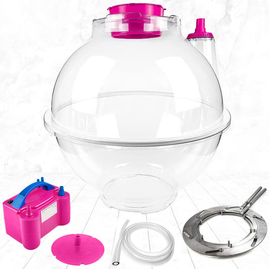 Balloon Stuffing Machine, Balloon Stuffer Machine Kit With Electric Air Pump And Expander Tool, Pink