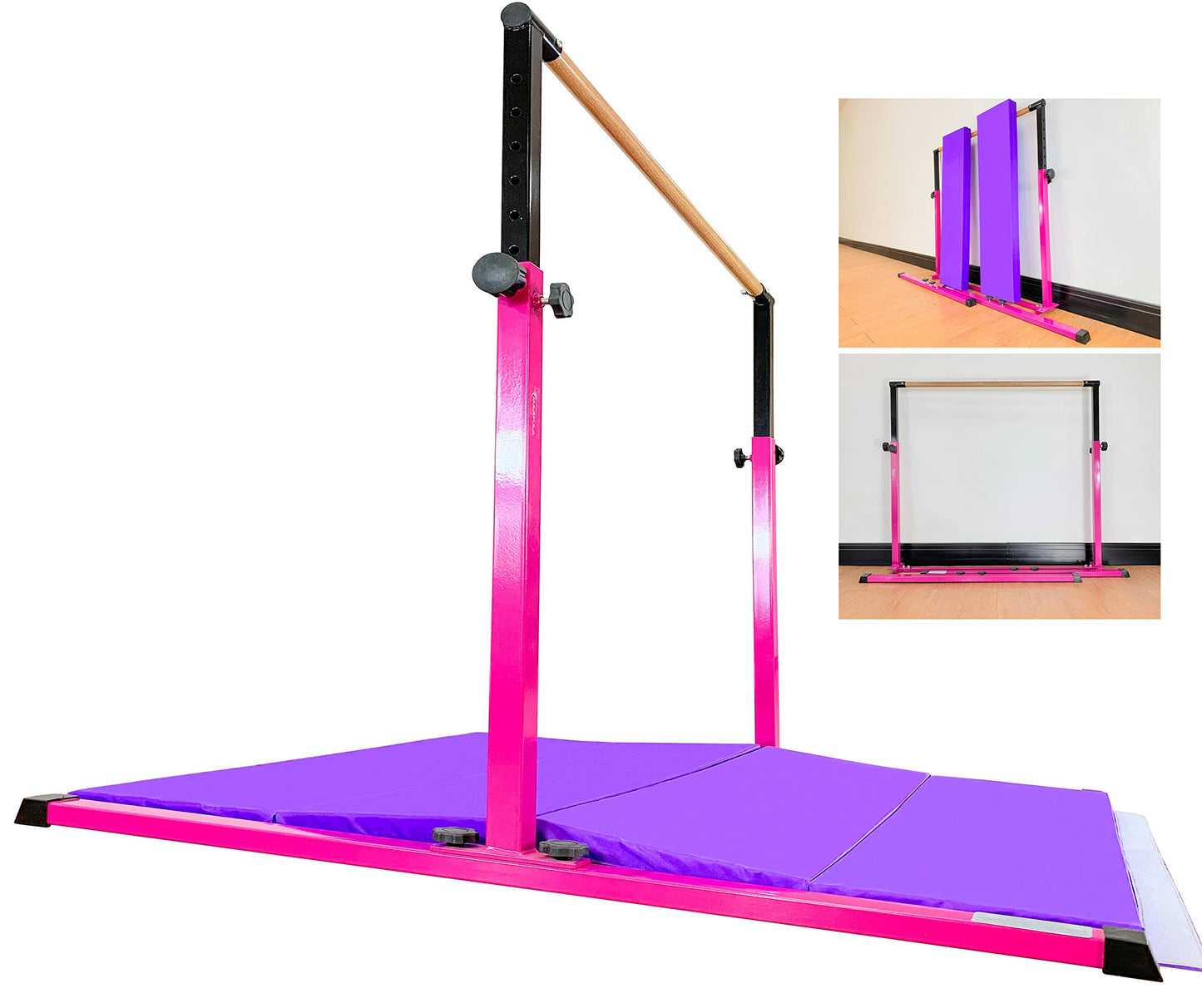 4ft/5ft/6ft Gymnastic Bar Set Gymnastics Horizontal Bar Gymnastics Kip Bar For Kids Home Use