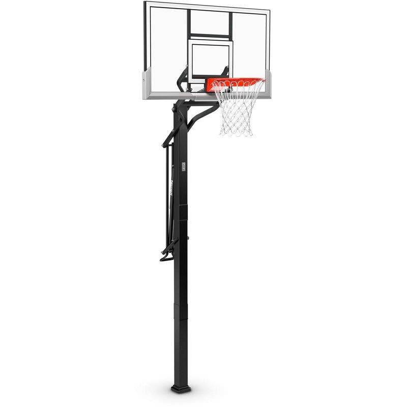 Accuglide 54 In Inground Acrylic Basketball Hoop Black - Basketball Systems At Academy Sports