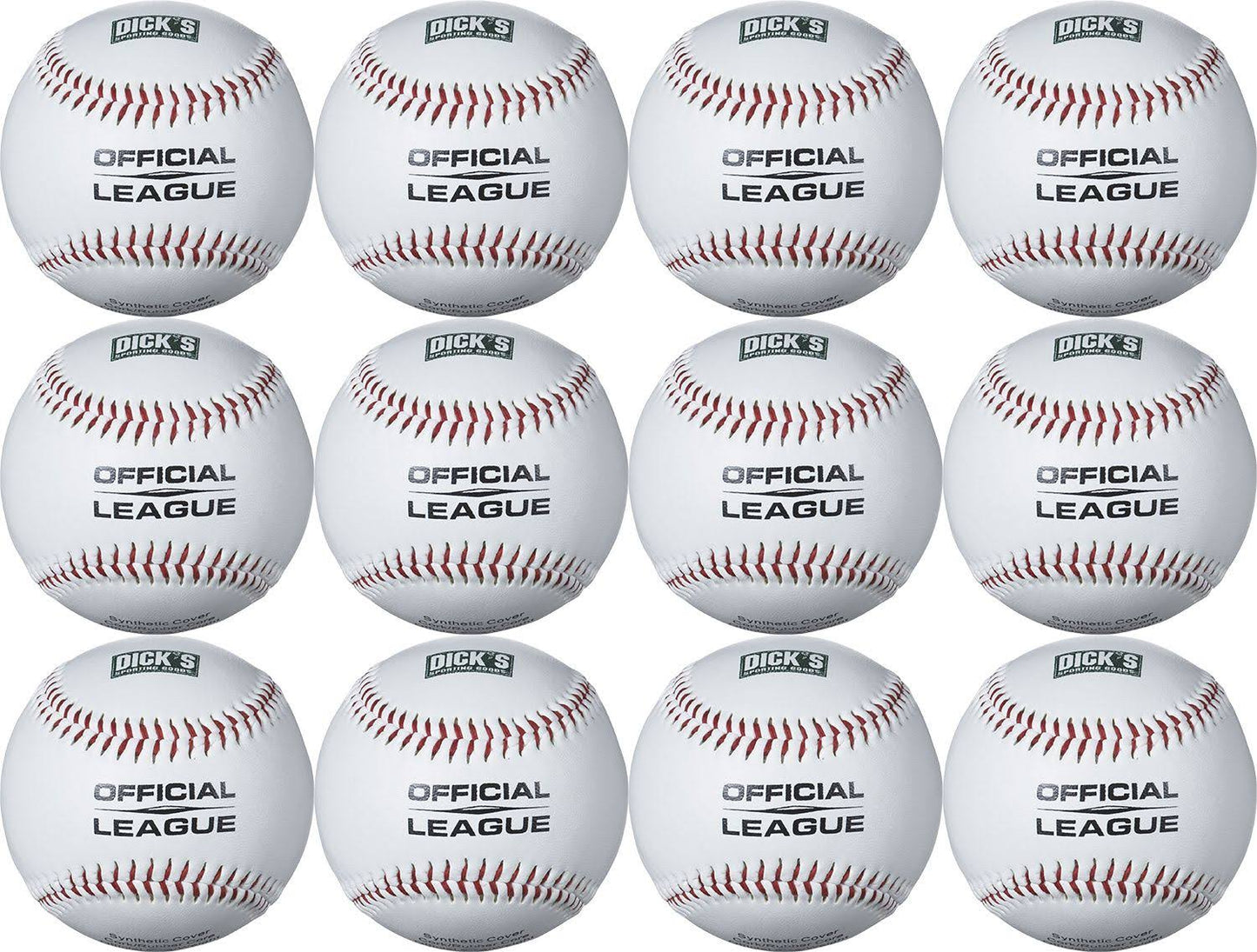 Sporting Goods Synthetic Baseballs – 12 Pack - 12 Ct