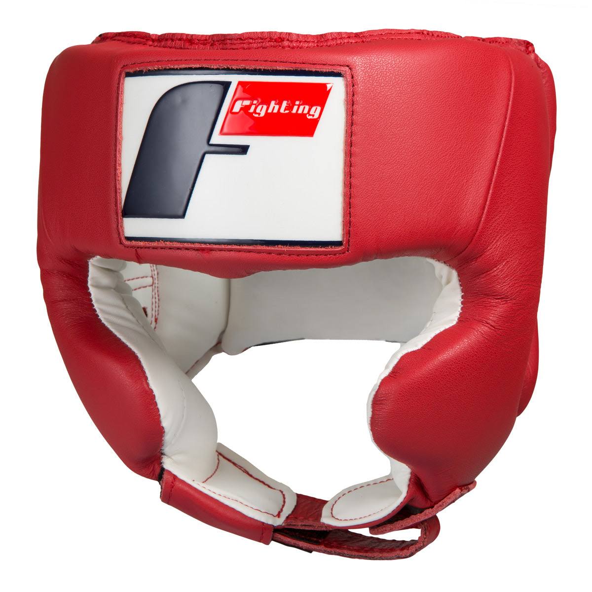 Usa Boxing Competition Headgear With Cheeks - White, L