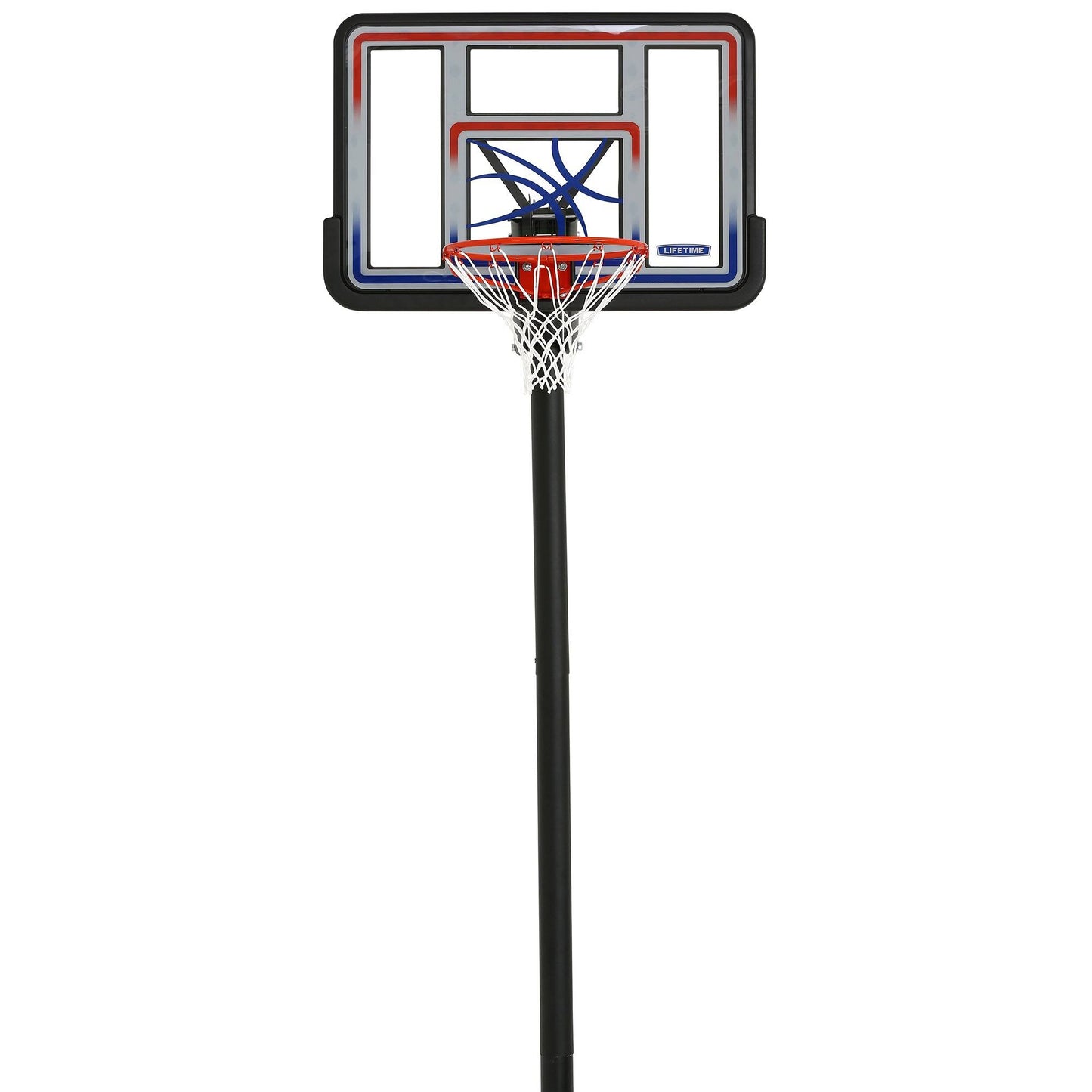 1008 Adjustable In-Ground Basketball Hoop, 44-Inch Backboard