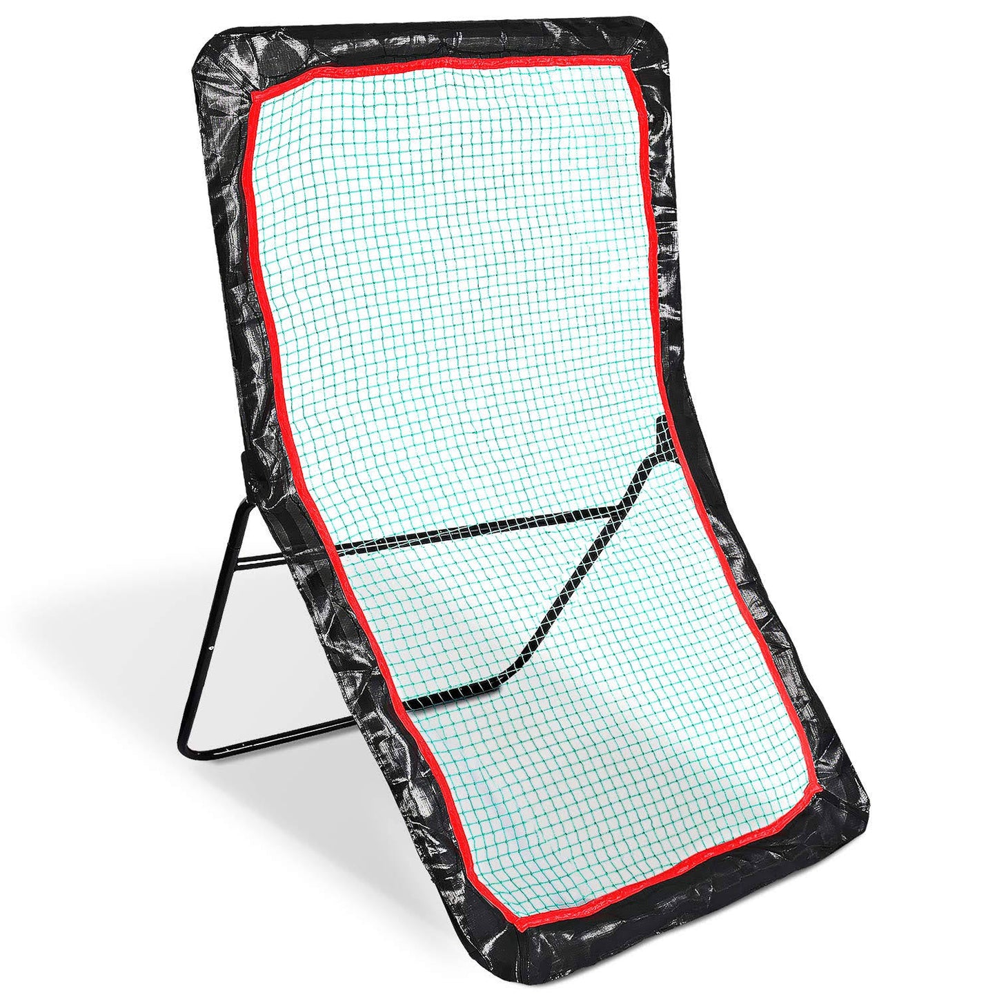 Scoop Premium 4x7ft Lacrosse Rebounder, Black, Large