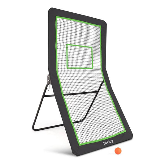 Rebounder Volleyball Rebounder Net 4x7ft Throwback Net With 5 Bounce Back Rebound Angles Lacrosse Ball And Neon Target For Lacrosse Lax