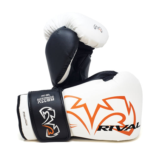 Boxing Rs11v Evolution Sparring Gloves - White, 18 Oz