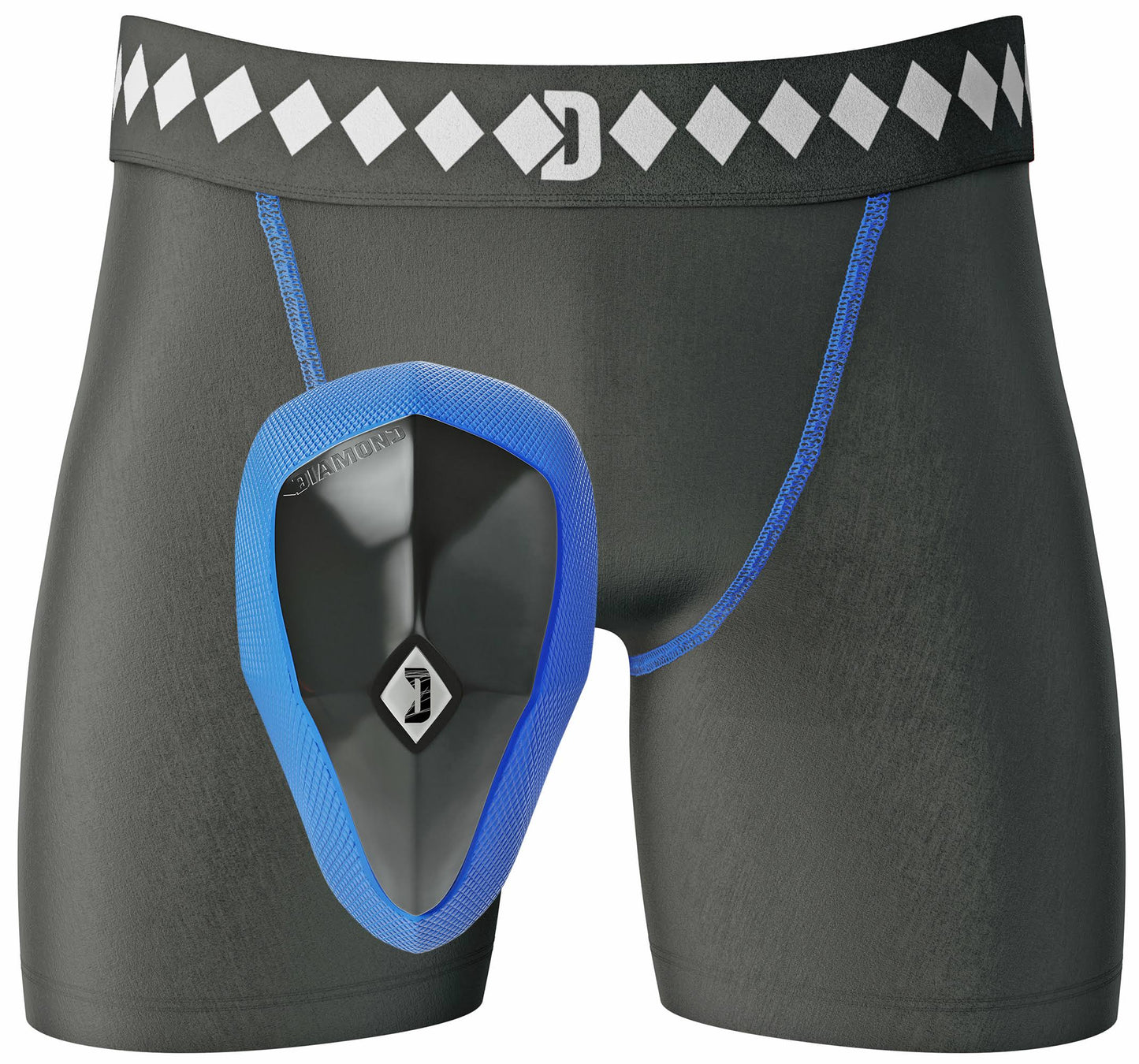 Athletic Cup Groyne Protector & Compression Shorts System With Built-In Jock Strap