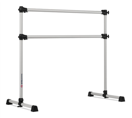 Barre Portable Freestanding Double Ballet Barre, Prodigy, Aluminum | Adjustable Height, Usa Made, Home Or Gym Exercise Equipment For Kids &