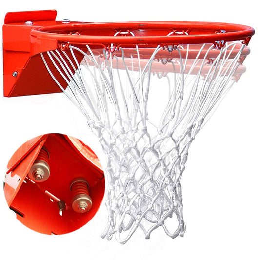 Slam Professional 180o Heavy Duty Breakaway Basketball Rim,18 Inch Double Spring Flex Rim Goal Replacement Fit Indoor And Outdoor Backboard