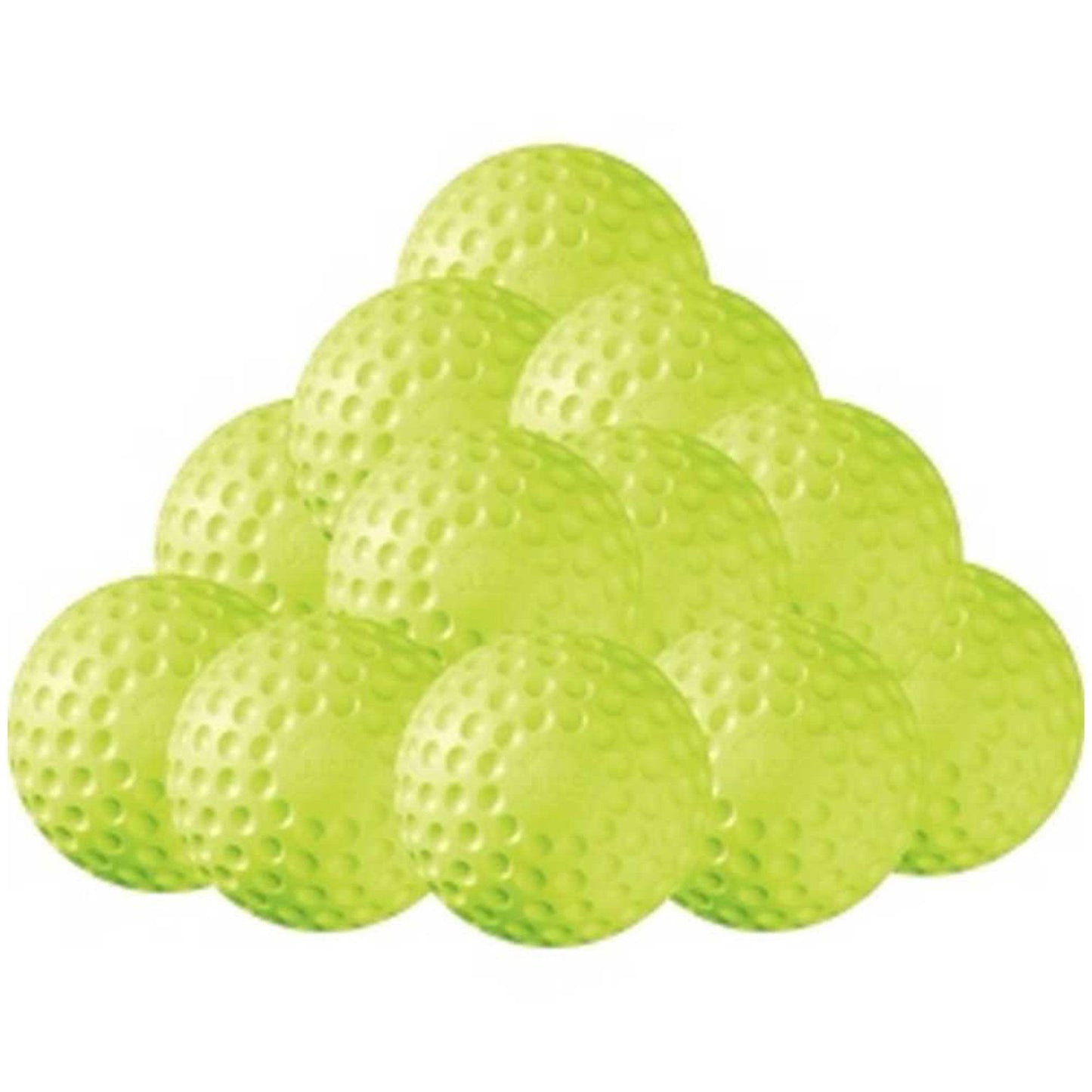 Sting Free Dimpled Softballs, Yellow, 12 - 12 Count