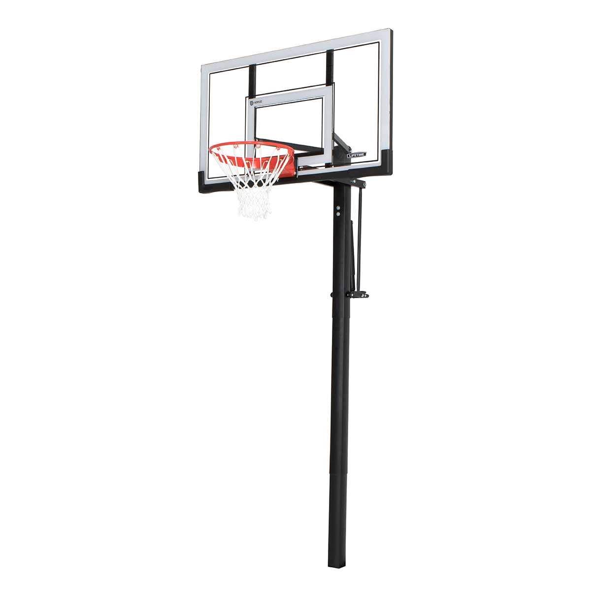 Adjustable In-Ground Basketball Hoop (54-Inch Acrylic)