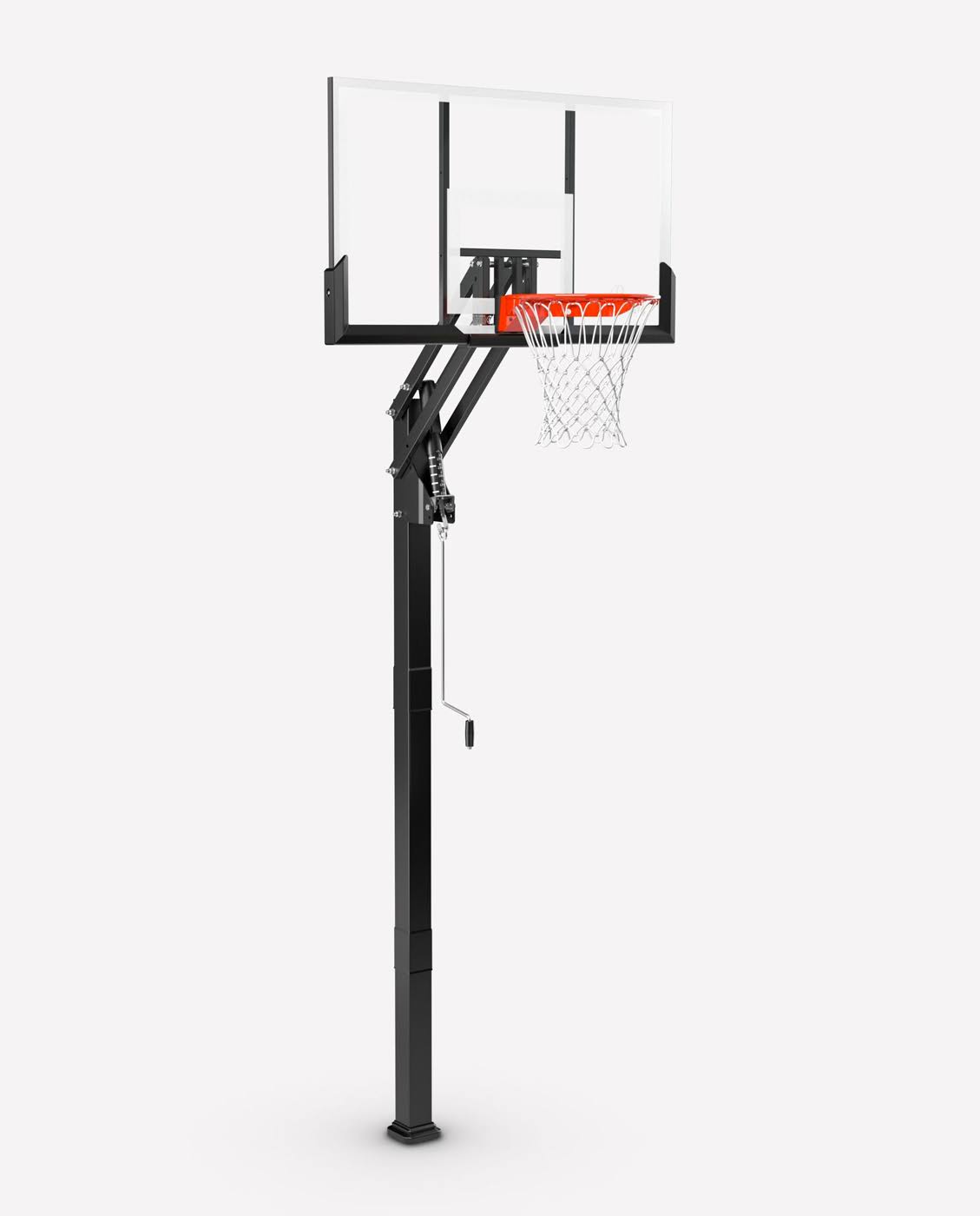 60 U-Turn Glass In-Ground Basketball Hoop