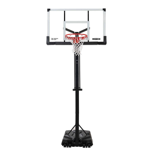 Adjustable Portable Basketball Hoop (54-Inch Tempered Glass)