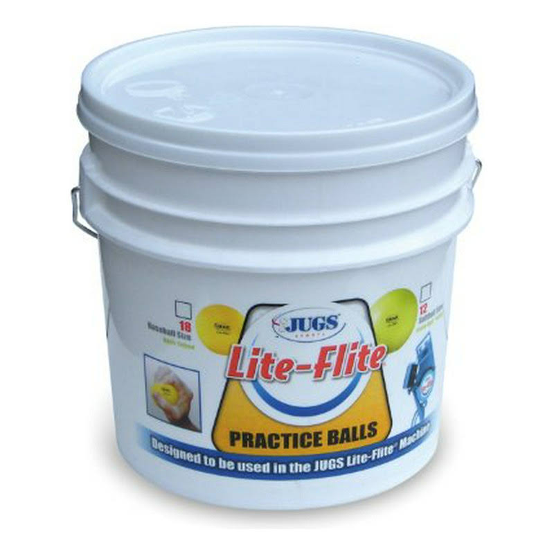 Bucket Of Lite-Flite Baseballs