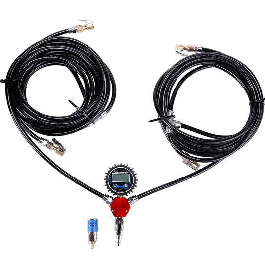 4 Way Tire Inflation Deflation System With Closed Flow Air Chuck Digital Pressure Gauge For Car Trucks Off Road At Mechanicsurplus.Com